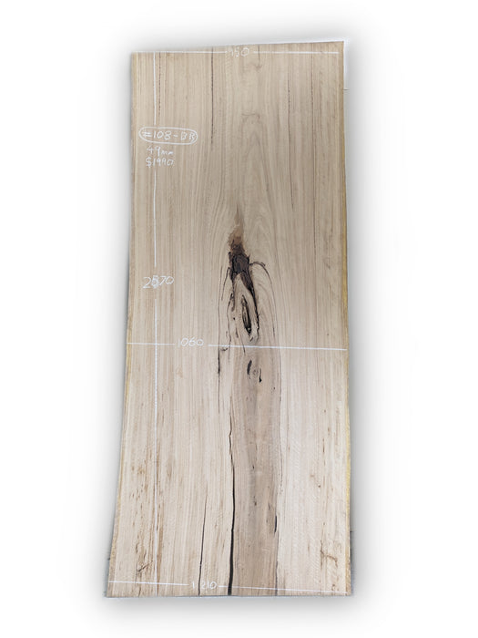 Blackbutt Live Edge Timber Slab - Kiln Dried - #108-BB