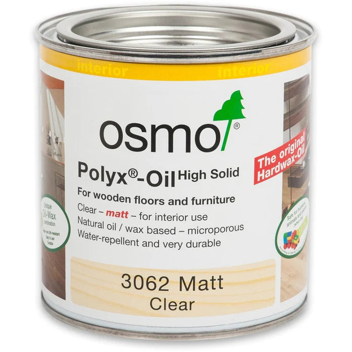 3062 Osmo PolyX Oil Clear Matt - 2.5L - Wood Slabs - Natural Edge Furniture - Timber Slabs Central Coast - Live Edge Timber Slabs