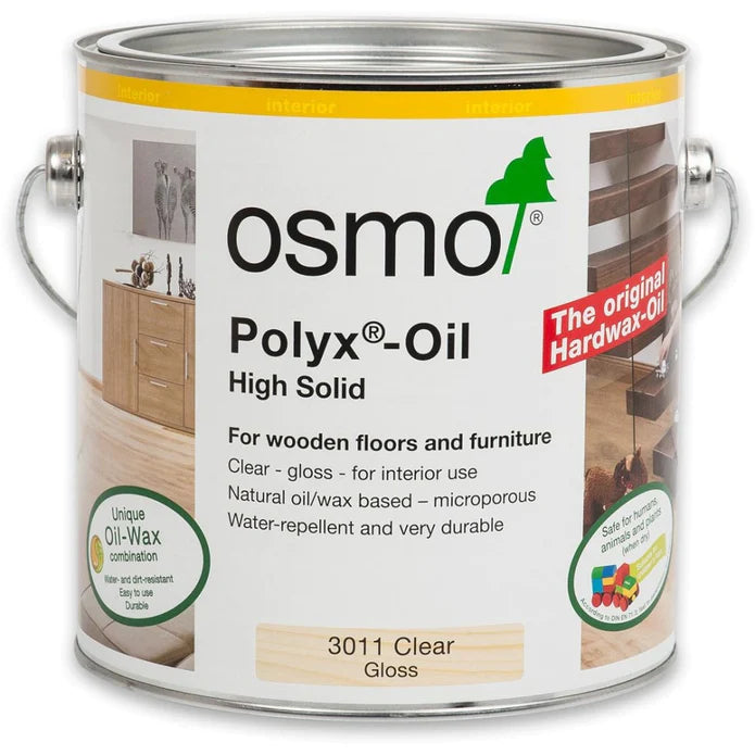 3011 Osmo PolyX Oil Clear Gloss - 750ml - Wood Slabs - Natural Edge Furniture - Timber Slabs Central Coast - Live Edge Timber Slabs